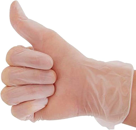 Powder-Free Vinyl Gloves, 100 Gloves