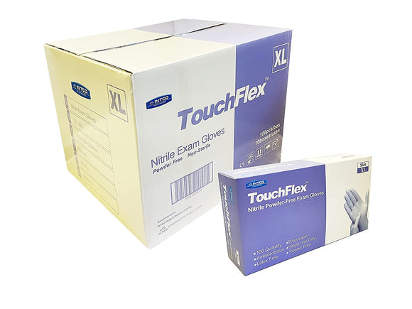 TouchFlex Nitrile Exam Gloves, 1000 Case Chemo-Rated, 4.5 Mil, Powder Free and Latex Free, Violet