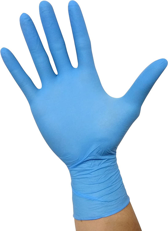 Powder-Free Soft Nitrile Industrial Gloves, Blue, 4 mil