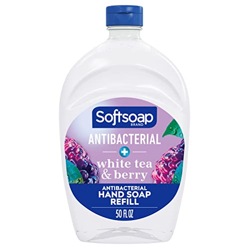Softsoap Antibacterial Hand Soap Refill, White Tea & Berry, 50oz
