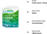 Earth Breeze Laundry Detergent Sheets - Fresh Scent (60 Loads)