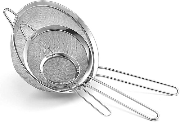 Cuisinart Mesh Strainers, 3-Pack, Silver