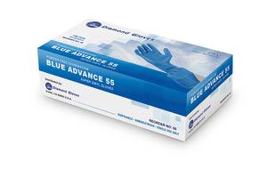 Disposable Gloves IF55 Blue Exam Vinyl/Nitrile Advance Diamond Gloves ( 1000/case )
